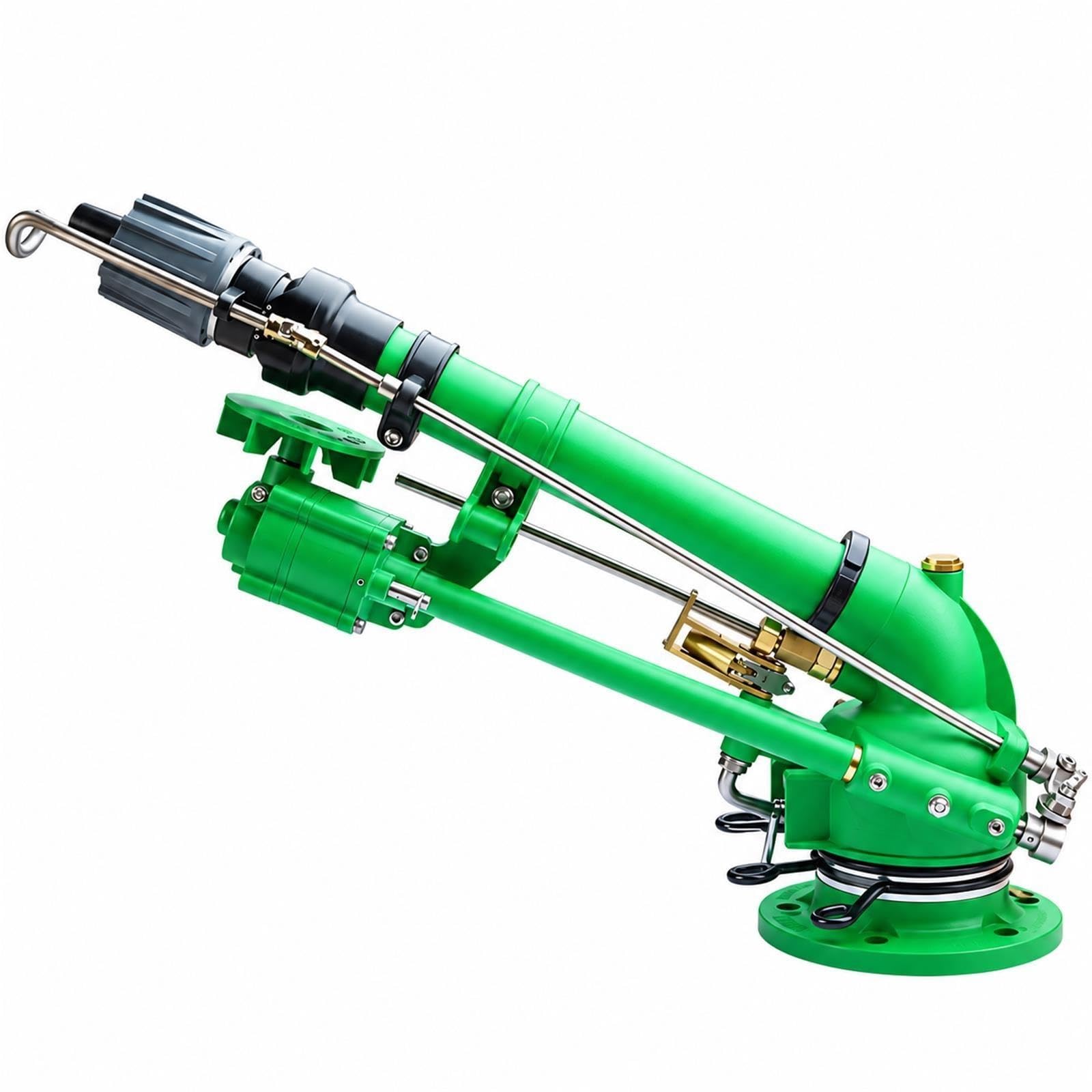 Cannone Irrigatore Agricolo 2", Lunga Gittata Con Manometro