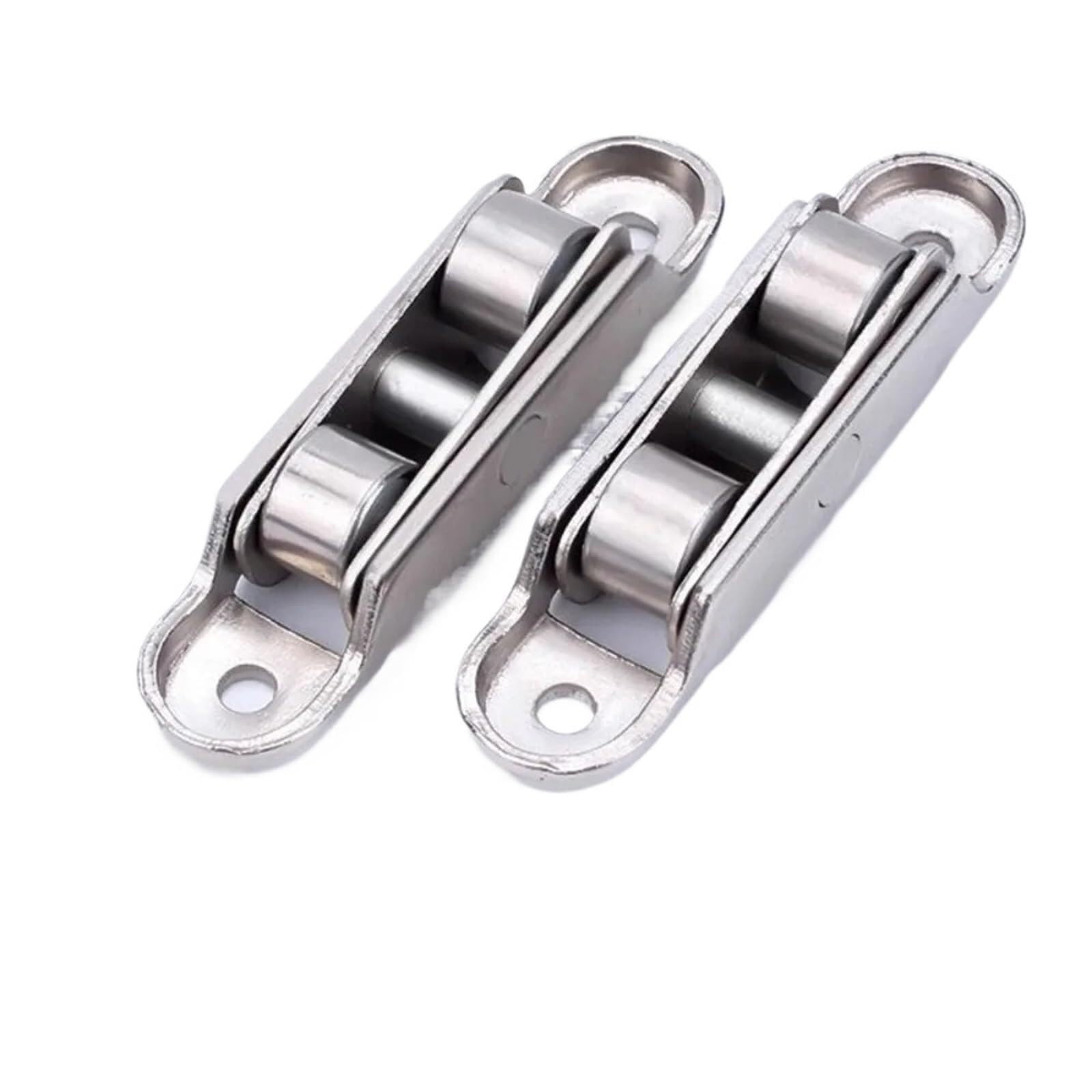 Wangshaowei 77 Round Shower Door Rollers Stainless Steel Window Pulley Slot Wheels Silent Copper U Groove Track Door Roller Casters Sliding Fitting(77 Round)