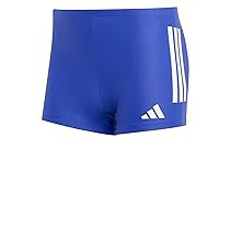 adidas Homme 3 Stripes Swim Boxers, Semi Lucid Blue, White, 40