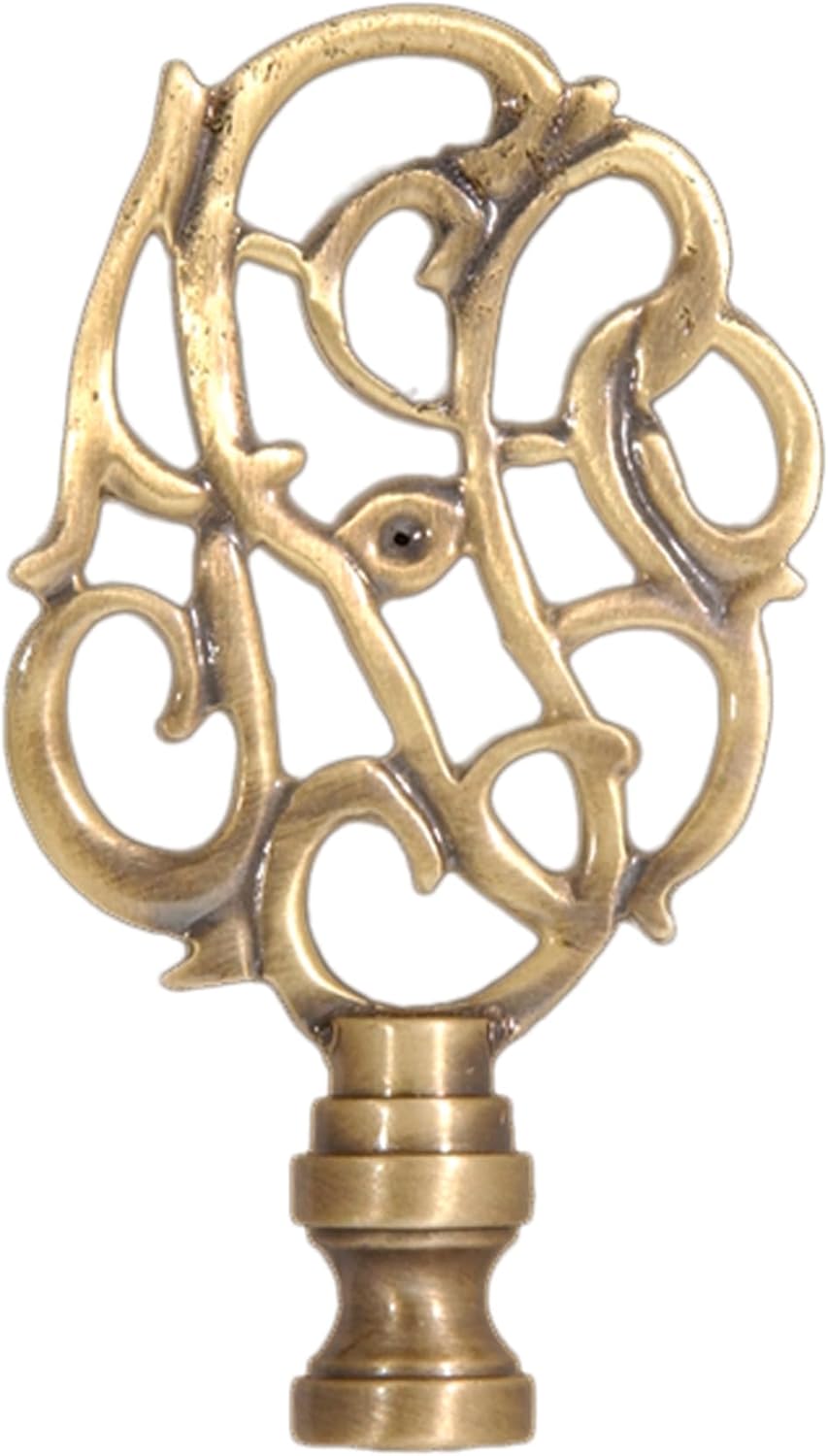 B&P Lamp® 3 1/8" Cast Metal Finial W/Antique Finish