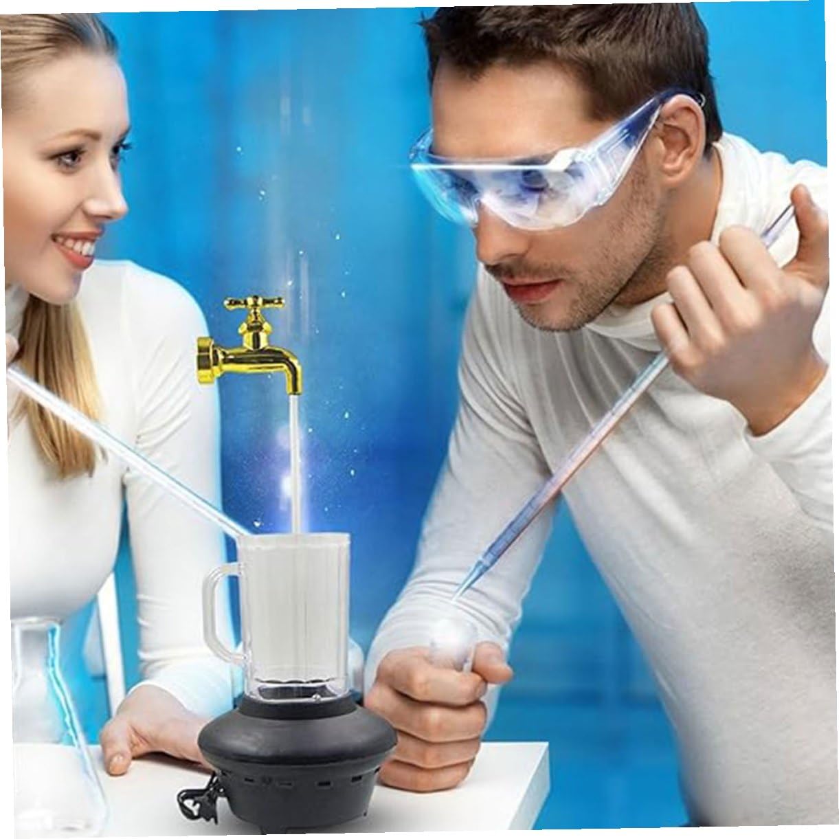 Wasserhahn mit Stabilem Design Unsichtbarer aus Kunststoff Brunnen Dekorativer und Kreatives Geschenk zur Gartendekoration zum Einzug für Kinder