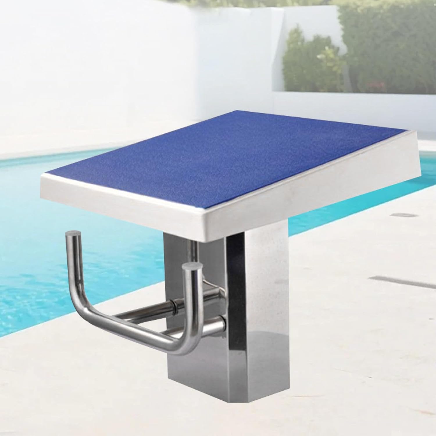 15° Inclined Professional Starting Block,Heavy Duty Swimming Pool Diving Platform, Stainless Steel Non-Slip Jumping Boards, Load Capacity 280kg deluxeedition
