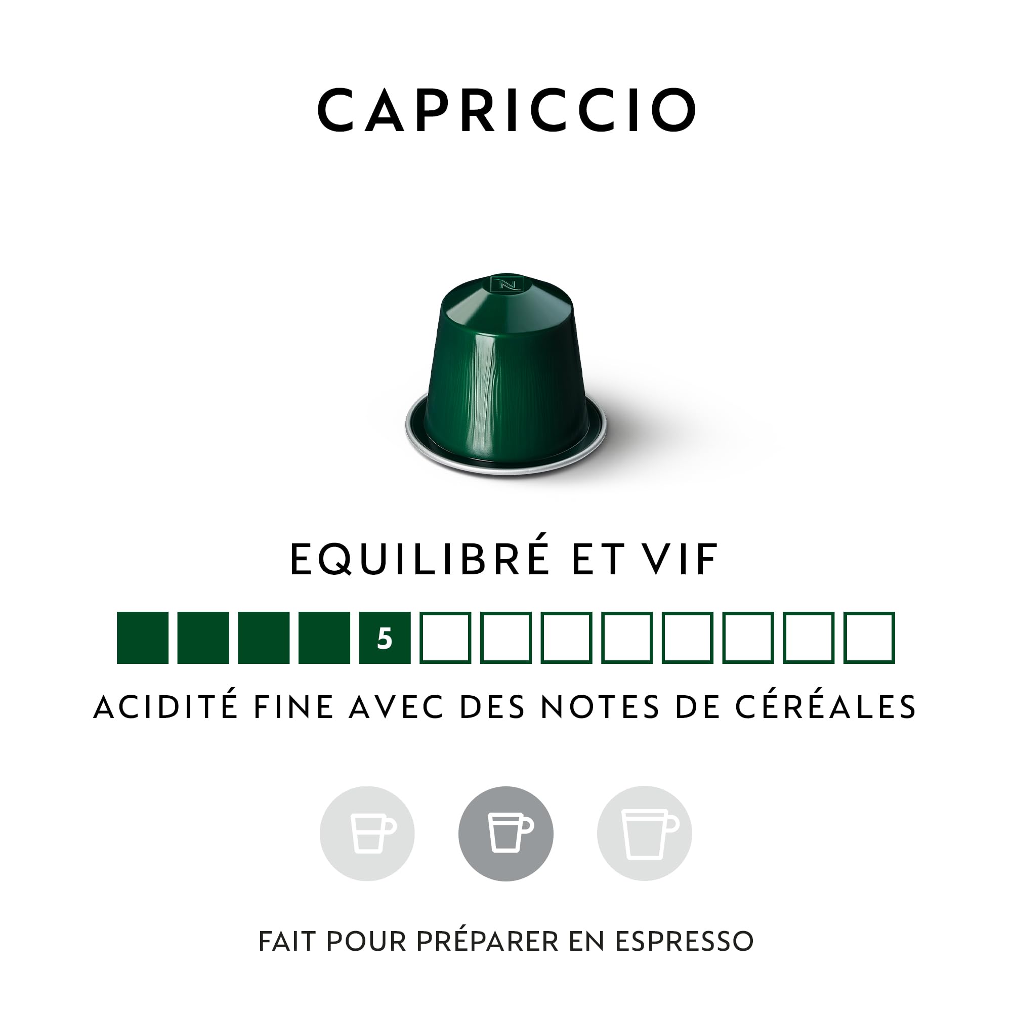 Nespresso Original - Assortiment Capriccio Espresso - 100 Capsules Café