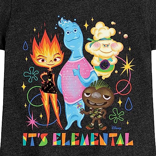 Disney Elemental - Naturally Awesome - Toddler & Youth Girls Short Sleeve Graphic T-Shirt3