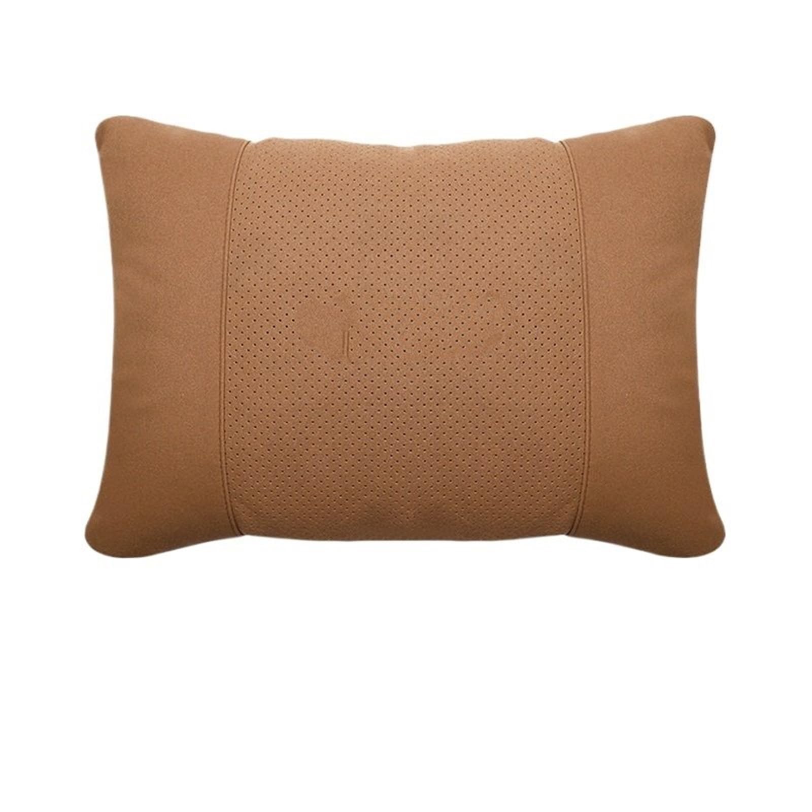 ATUMY Car Seat Pillow Fit For Land Rover Car Headrest Neck Support Seat Lumbar Cushion Soft Neck Pillow Car Headrest(Cognac Waist pad)