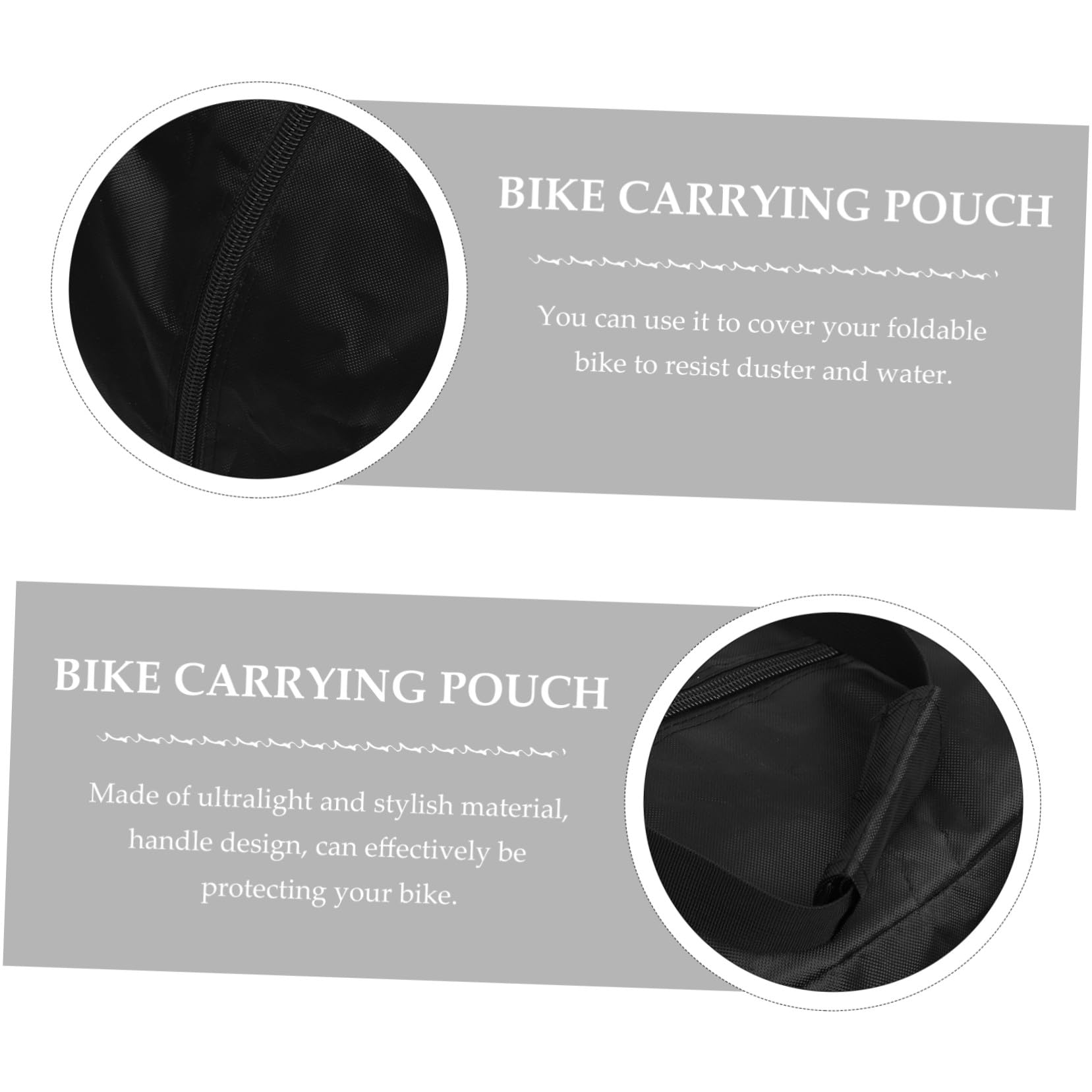 GANAZONO Borsa Pieghevole per Bicicletta Portatile Copertura Resistente Antigraffio per Trasporto e Protezione Bici Pieghevoli Adatta per Manubrio Portapacchi e Spalle Facile da Pulire