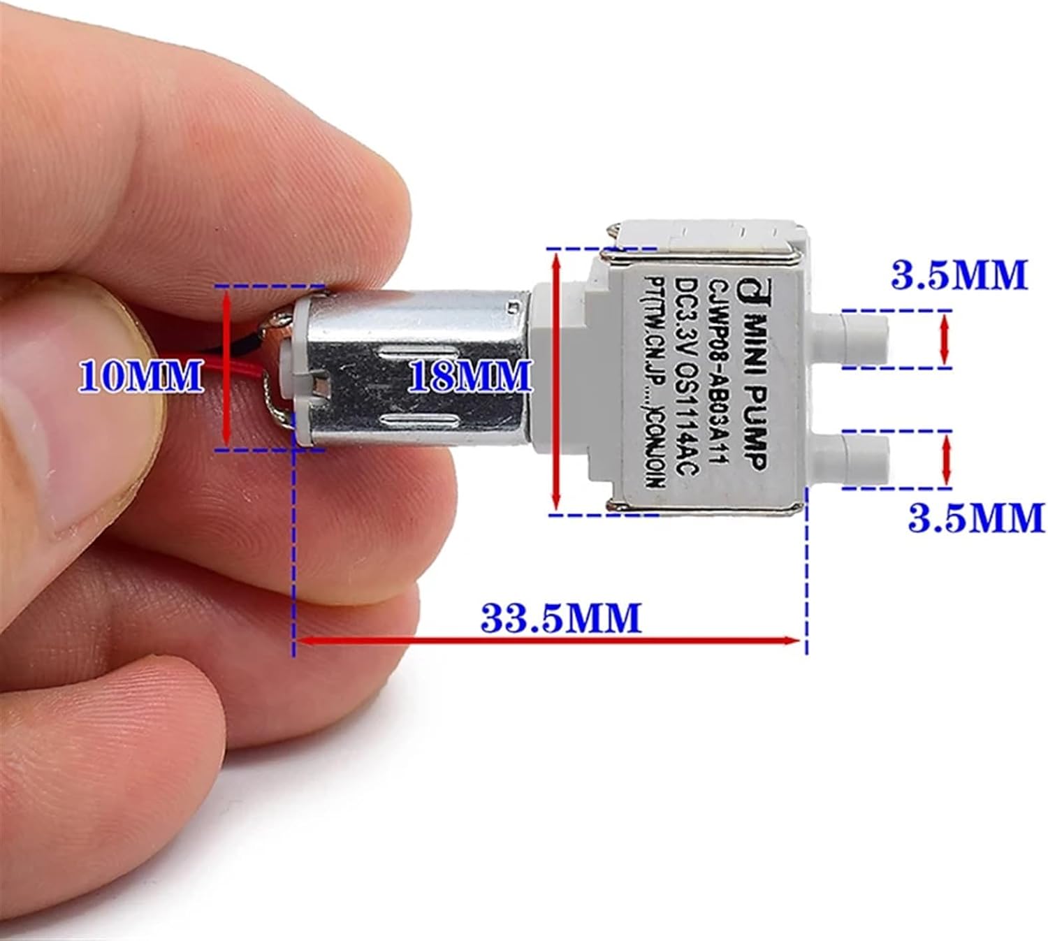 Mini CJWP08 3V 3.3V 3.7V Vacuum Pump Self-priming Suction Water Pump Diaphragm Pump