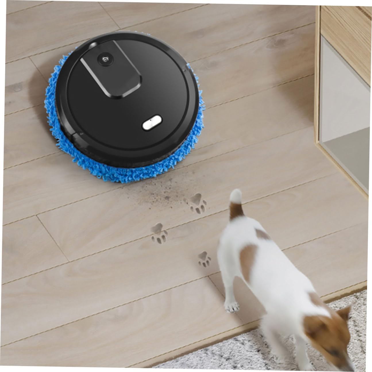 Cabilock Multifunctional Robot Mopping Sweeper with Humidification Compact Design and Battery for Efficient Floor Cleaning Random Color