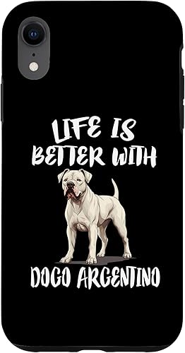 Vista 16 de iPhone 13 Pro Max Life Is Better With Dogo Argentino Dog Case
