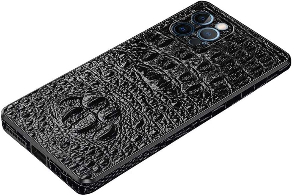 Coque cuir véritable iPhone 13 Pro Max protection antichoc objectif