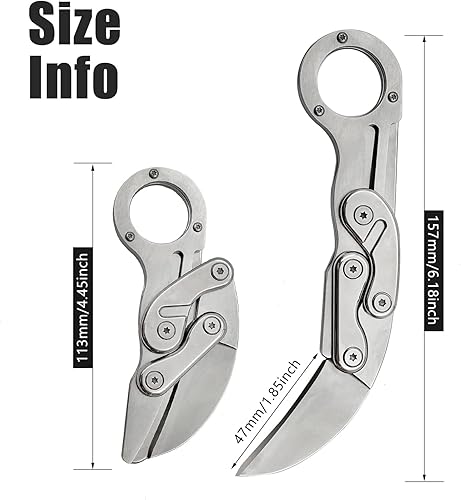 Miniatura 5 de Mini camping al aire libre mango inoxidable supervivencia cuchillo multifunción al aire libre táctico rescate herramientas plegable caza (nuevo