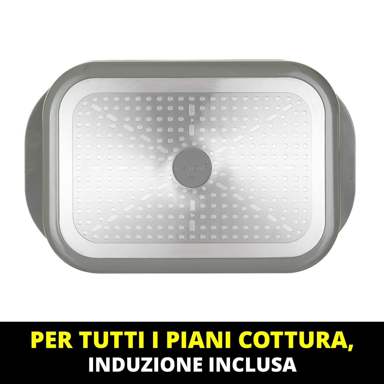 KASANOVA rostiera I Giganti, per induzione, forno, tutti i piani cottura per arrosti e secondi di pesce e carne (Rostiera, 40x23)