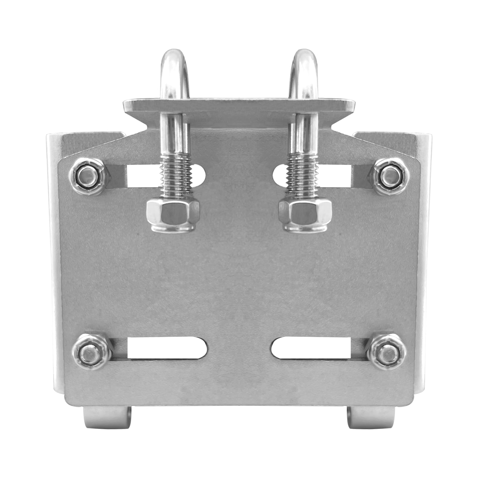 ISURE MARINE Horizontale Stützschienenhalterung aus Edelstahl, Schienenmontage, Fluke-Ankerhalterung, robust, langlebig, hohe Härte (passend für 2,2 cm bis 2,5 cm Schienen) für Boote, Yachten, Schiffe