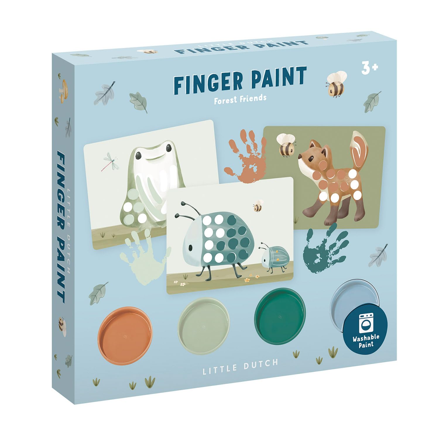 Little Dutch Forest Friends 126114 Kit de peinture au doigt