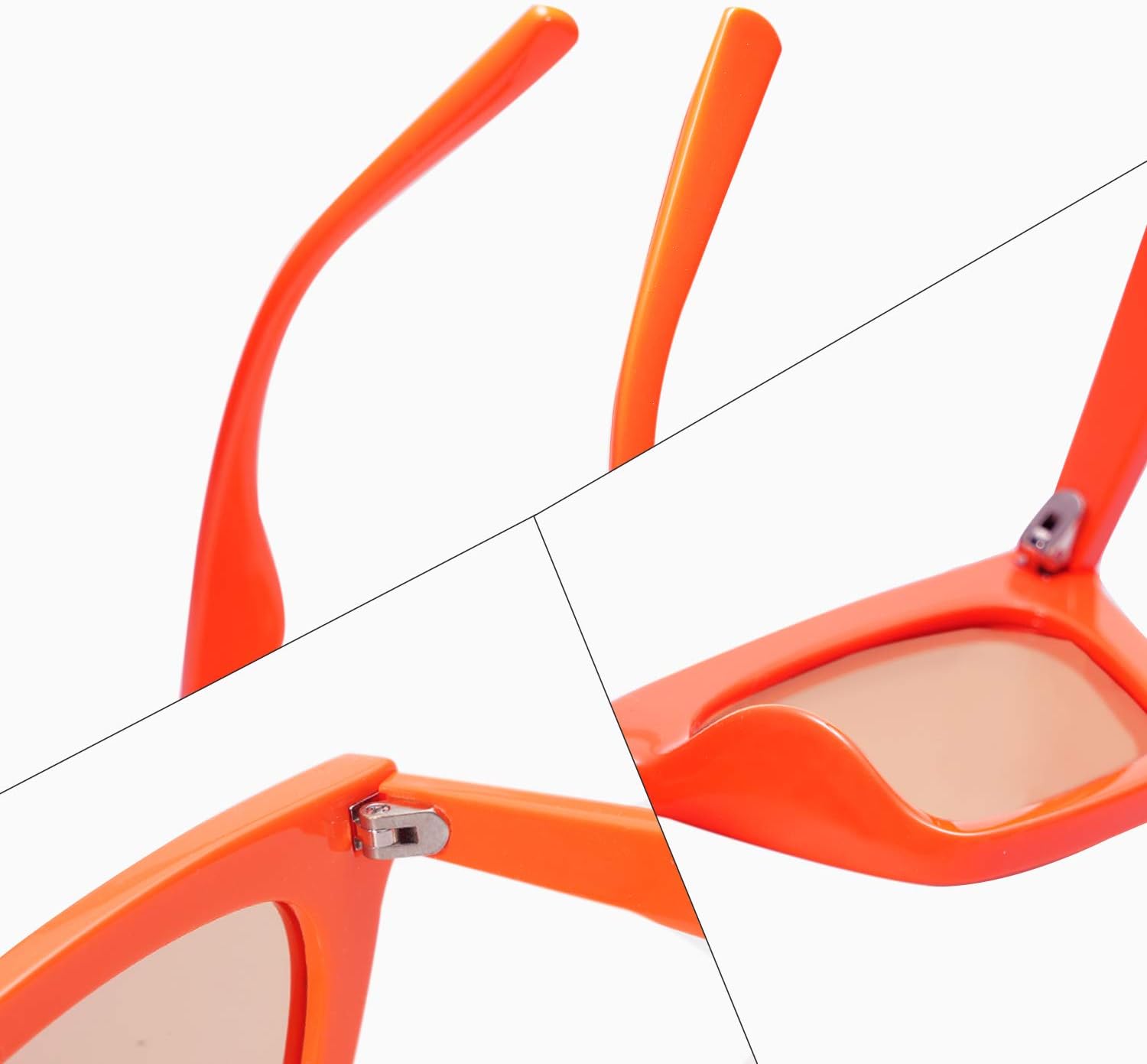 VANLINKER Small Trendy Skinny Cat Eye Sunglasses Women Retro Tiny Square Shade VL9555 - Image 4