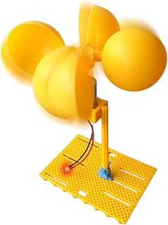 Windgenerator-Set – tragbar und erzieherisch – Windkraftanlage für Zuhause | für Lernspiele, Klassenzimmer, Balkon oder Außenbereich