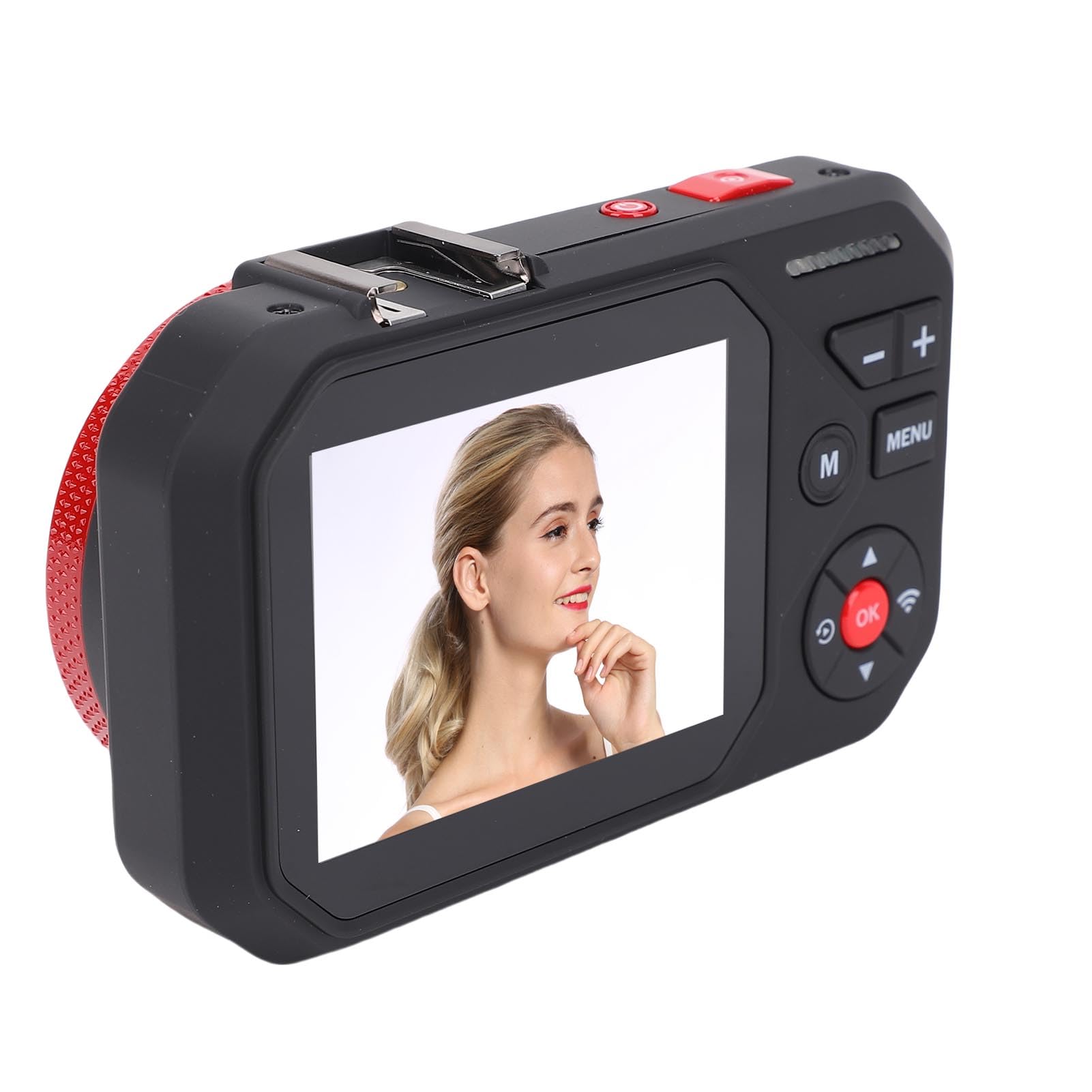 48MP HD 16x Zoom Autofocus WiFi Fotocamera Digitale con Schermo a Colori 2.8 Pollici per Fotografia, Obiettivo Ottico, Sistema di Zoom Digitale 16x, Schermo Display a Colori (Nero)