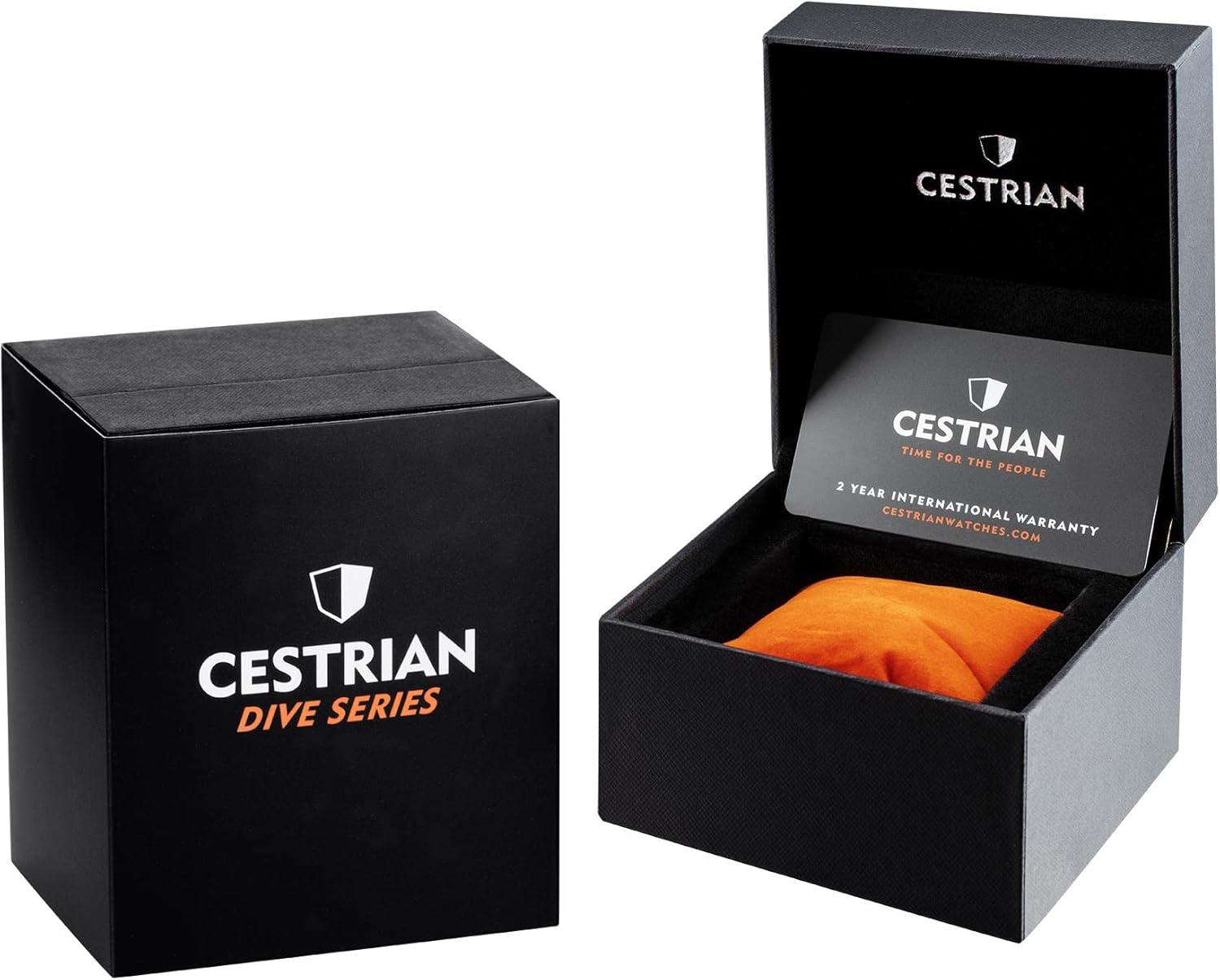 Cestrian Orologio da uomo automatico 300M con cinturino in acciaio con lunetta in ceramica verde quadrante nero serie Dive