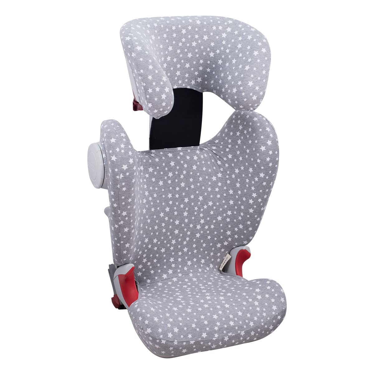 JYOKO Kids Bezug kompatibel mit Römer KIDFIX II XP SICT, kidfix 2 S, Kidfix Z - Line (WHITE Star, OHNE Auge)