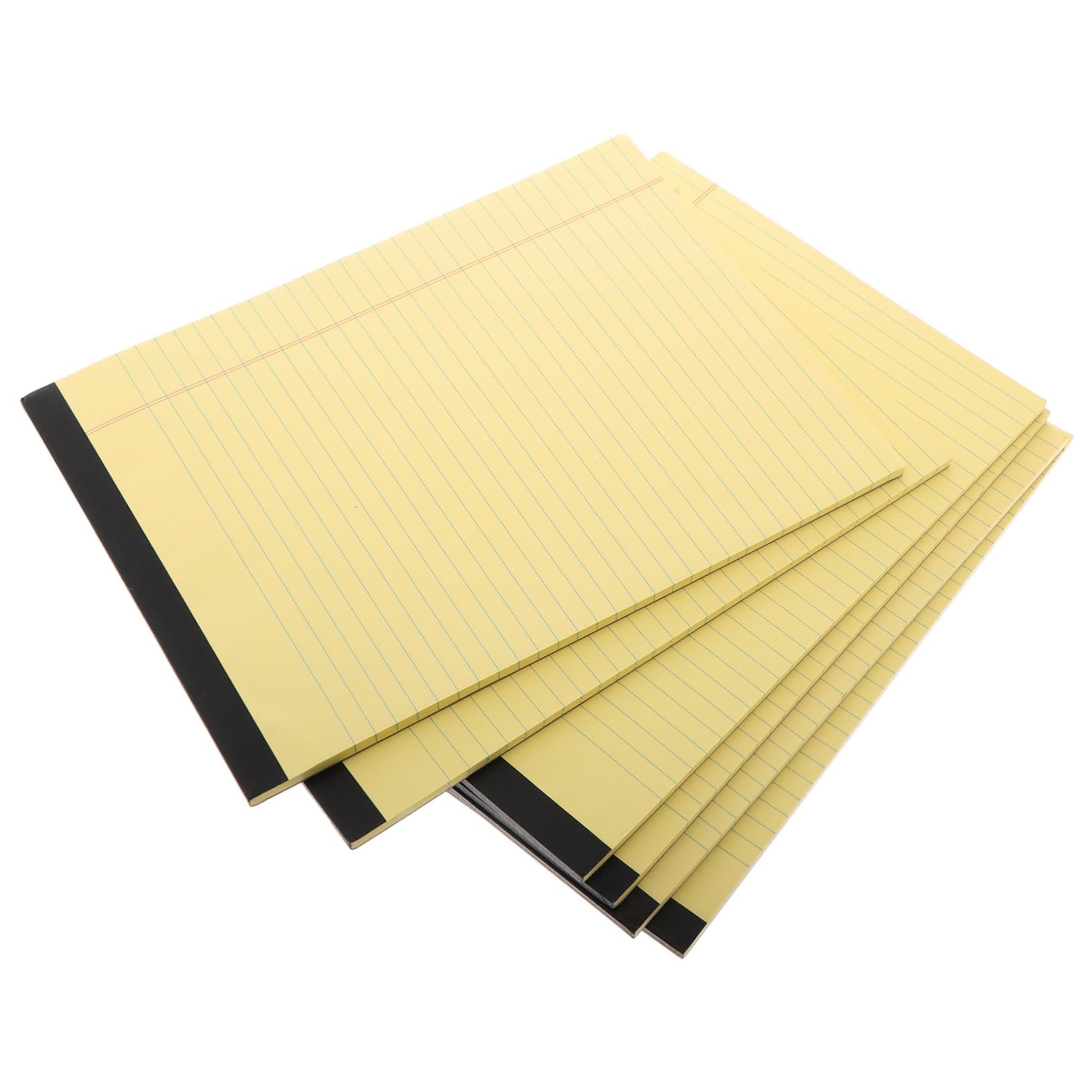 Lurrose Blocco Note A4 214x295mm Giallo 6 Pezzi Con Pagine Strappabili, Quaderno Per Appunti Di Lavoro e Scuola Con Sezione Organizzata Per Studenti e Professionisti