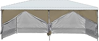 REDCAMP Instant Canopy Sidewall for 10x10ft/10x20ft Pop Up Canopy, 3/4/6 Pack Sunwall, Blue/Khaki/White/Black