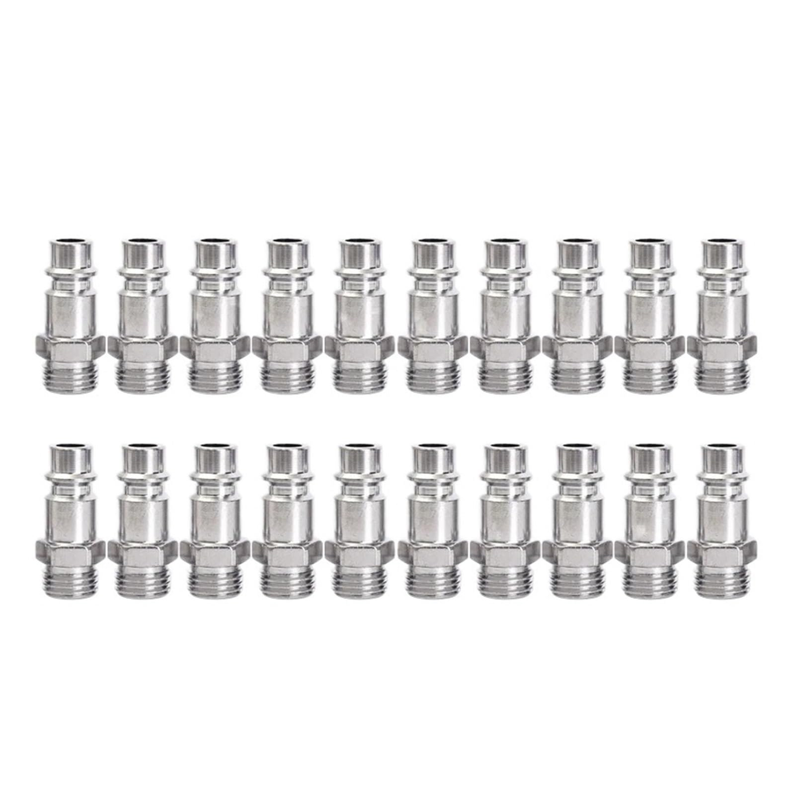 Xiaoshitou 20Pcs G1/4 External Thread Air Compressor Hose Pneumatic Connector ﻿