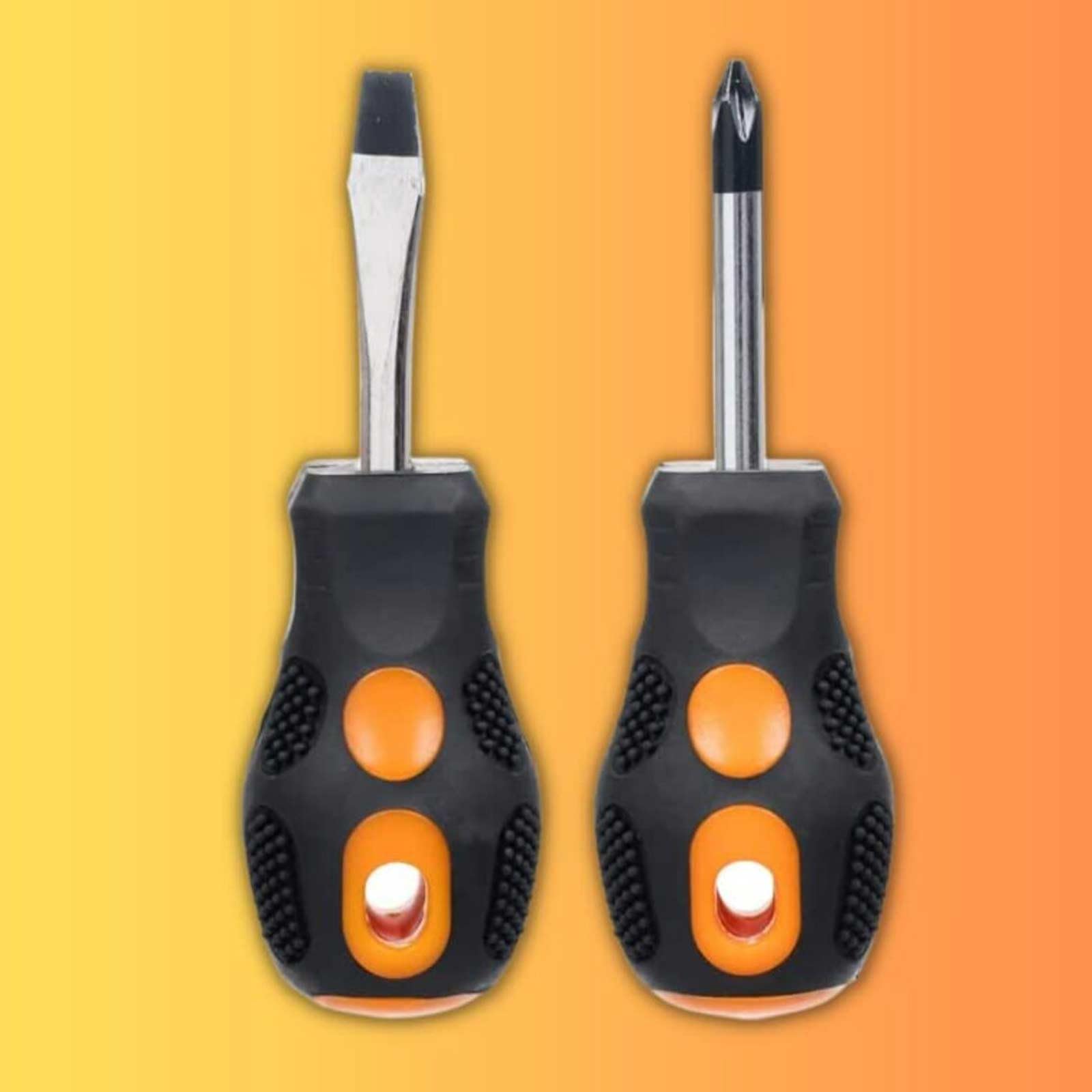 Set of 2 Handy Short Compact Screwdriver Set - Ideal for General Use and Confined Spaces.Short Screwdriver - Image 4
