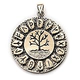  Runas del árbol de la vida collar con colgante de bronce joyas, Set de limpieza para espadas negro algodón sting, lámpara de techo Longitud total: 4,2 cm