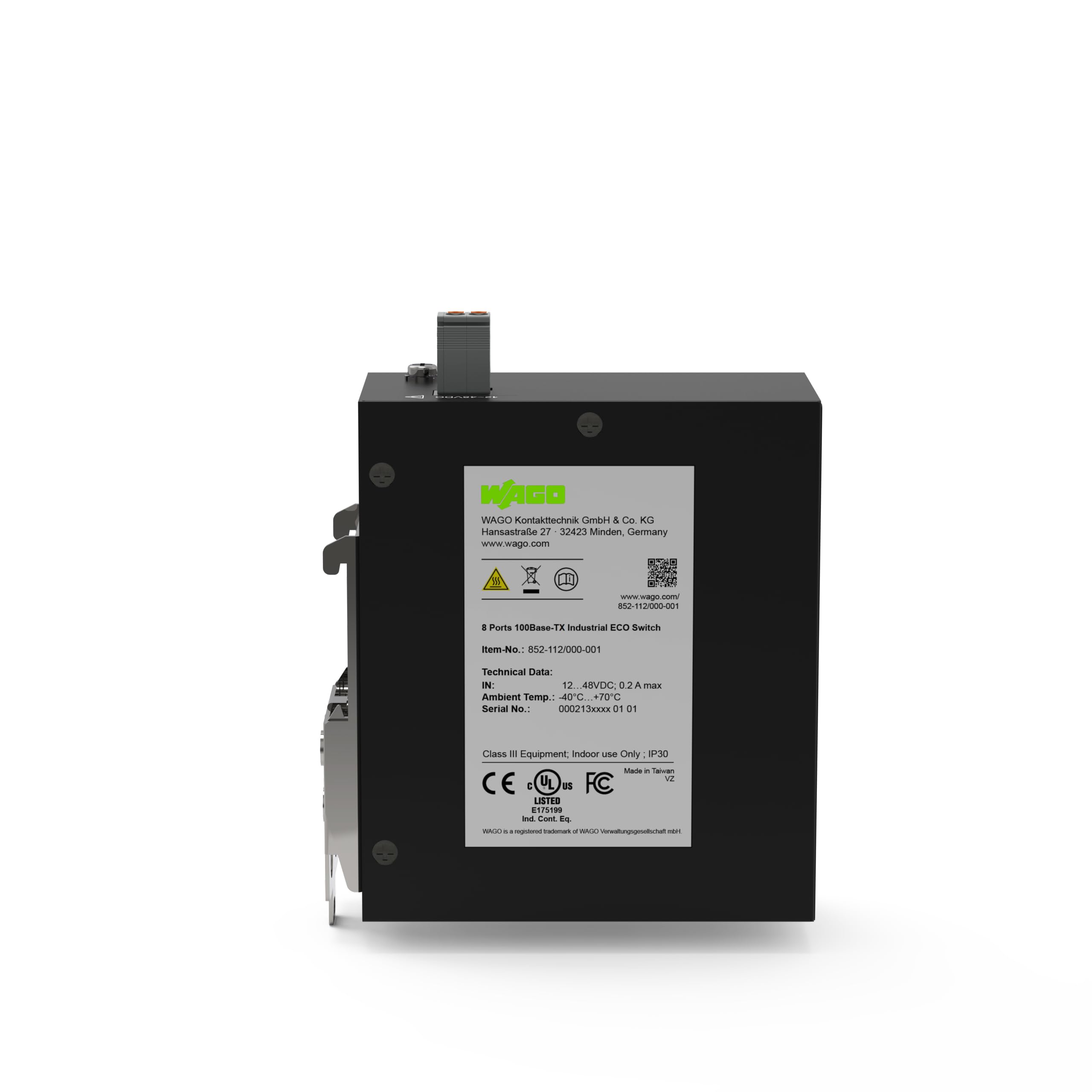 Wago Switch industriale ECO 8 porte 852-112/000-001