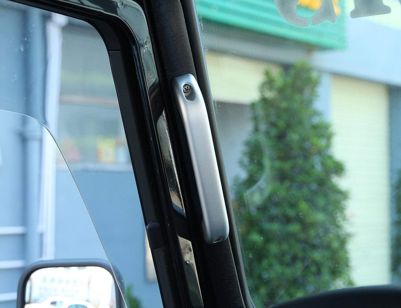 Aluminum Alloy Car Interior Door Grab Handle Frame Trim For Land Rover Defender 110 90 Car Accessories (Silver)