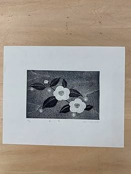 鈴木敦子　〖白い花〗版画 Amazon.co.jp: 鈴木敦子「白い花」限定8 木版画 : おもちゃ