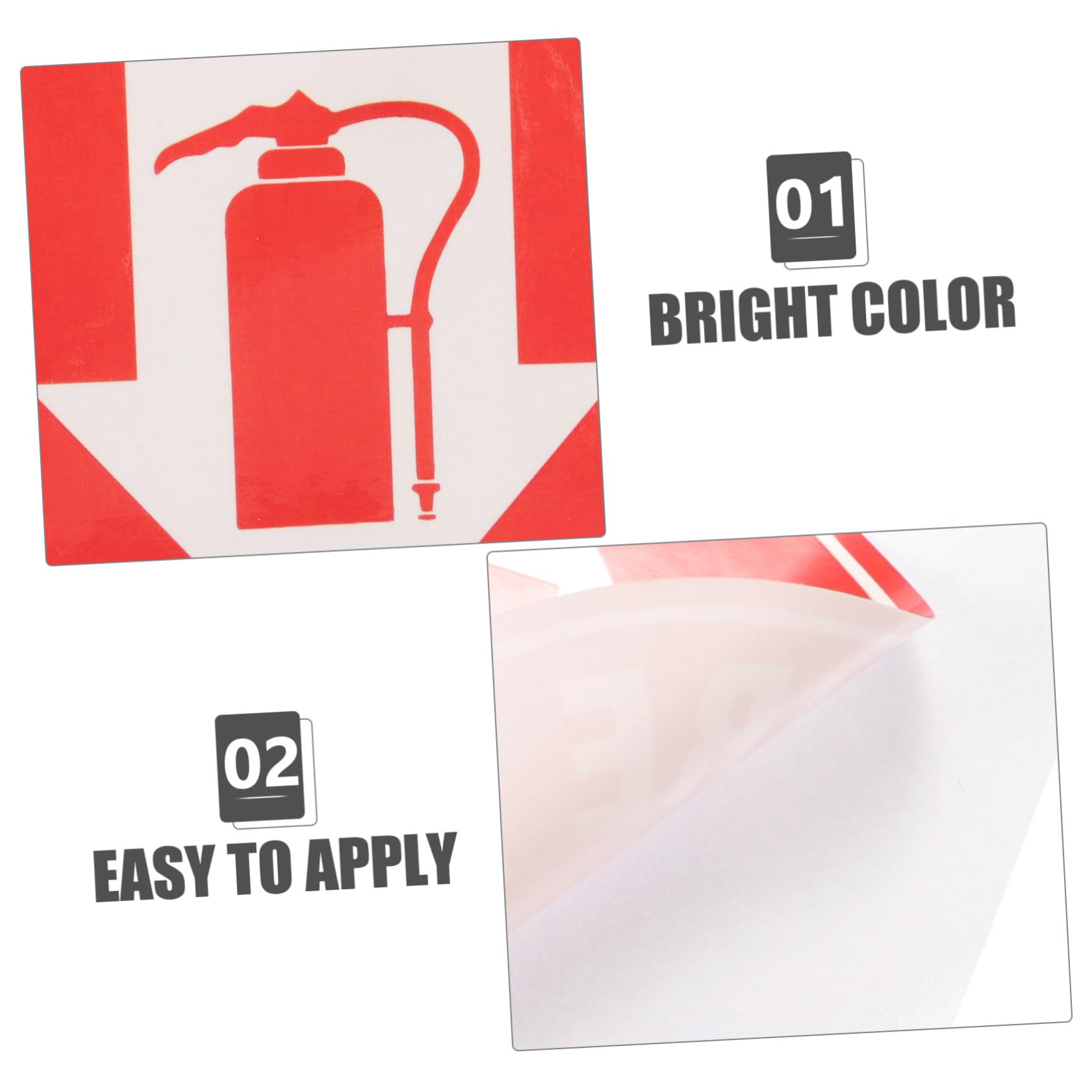 Cabilock 2 Series Pegatina Extintor Incendios Etiqueta Coche Hogar Seguridad Adhesivo 3 Piezas