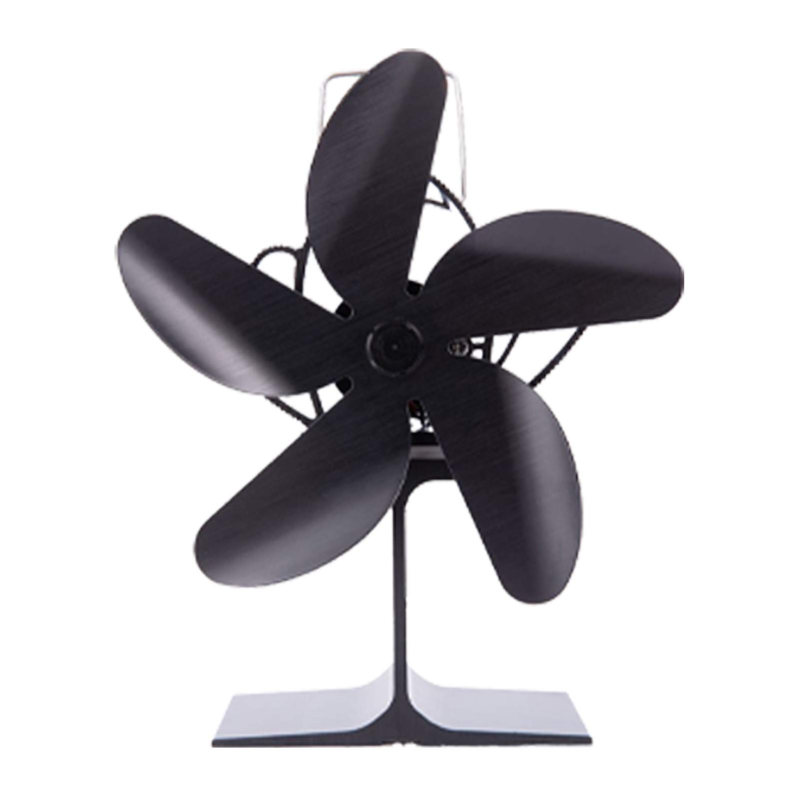 Amazon.com : Stove Fans Heat Wood Stove Fireplace Powered with 4- s Vintage  Fans Metal Table (Black, One Size) : Home u0026 Kitchen