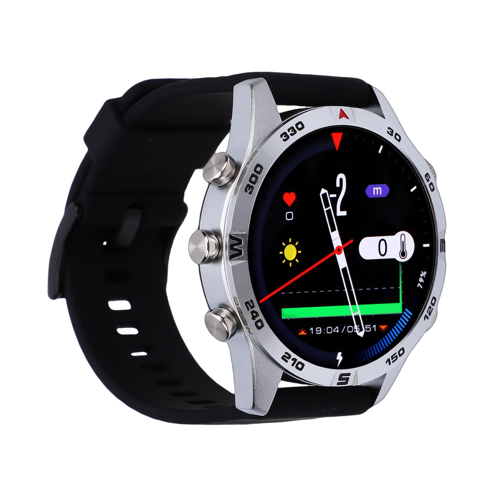 Reloj de Buceo, Construcción de Aleación de Zinc, Computadora de Buceo con Sensor de Profundidad y Barómetro, Pantalla de 1,43 Pulgadas para Buceadores y Nadadores Profesionales