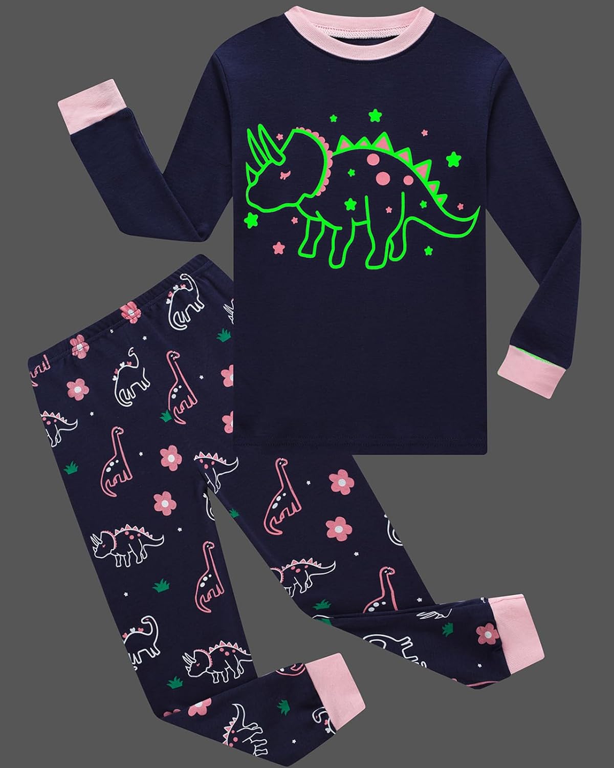 Little Girls Pajamas Sets Toddler Girls Cotton Pjs Sleepwear Sets - Image 2