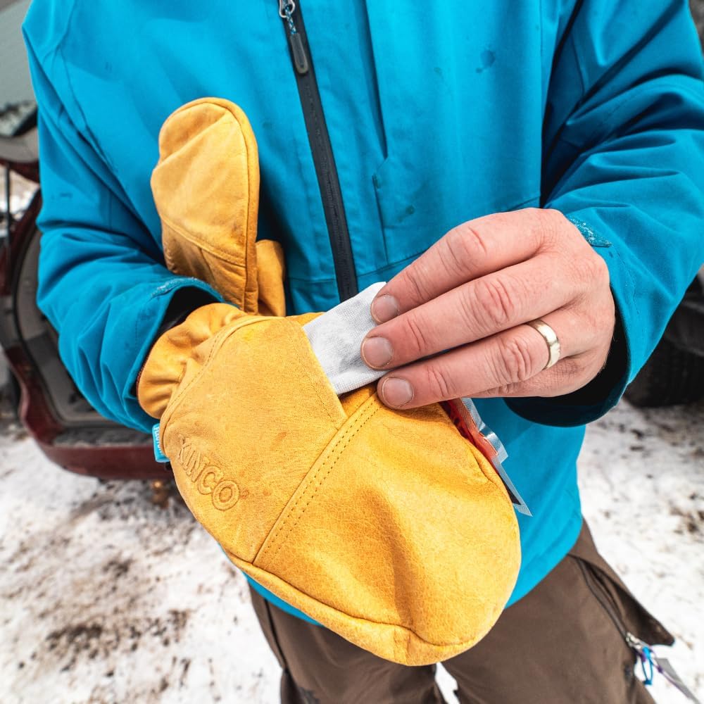 Kinco, HydroFlector™ Lined Water-Resistant Premium Grain Buffalo Mitt with Heat Pack Pocket