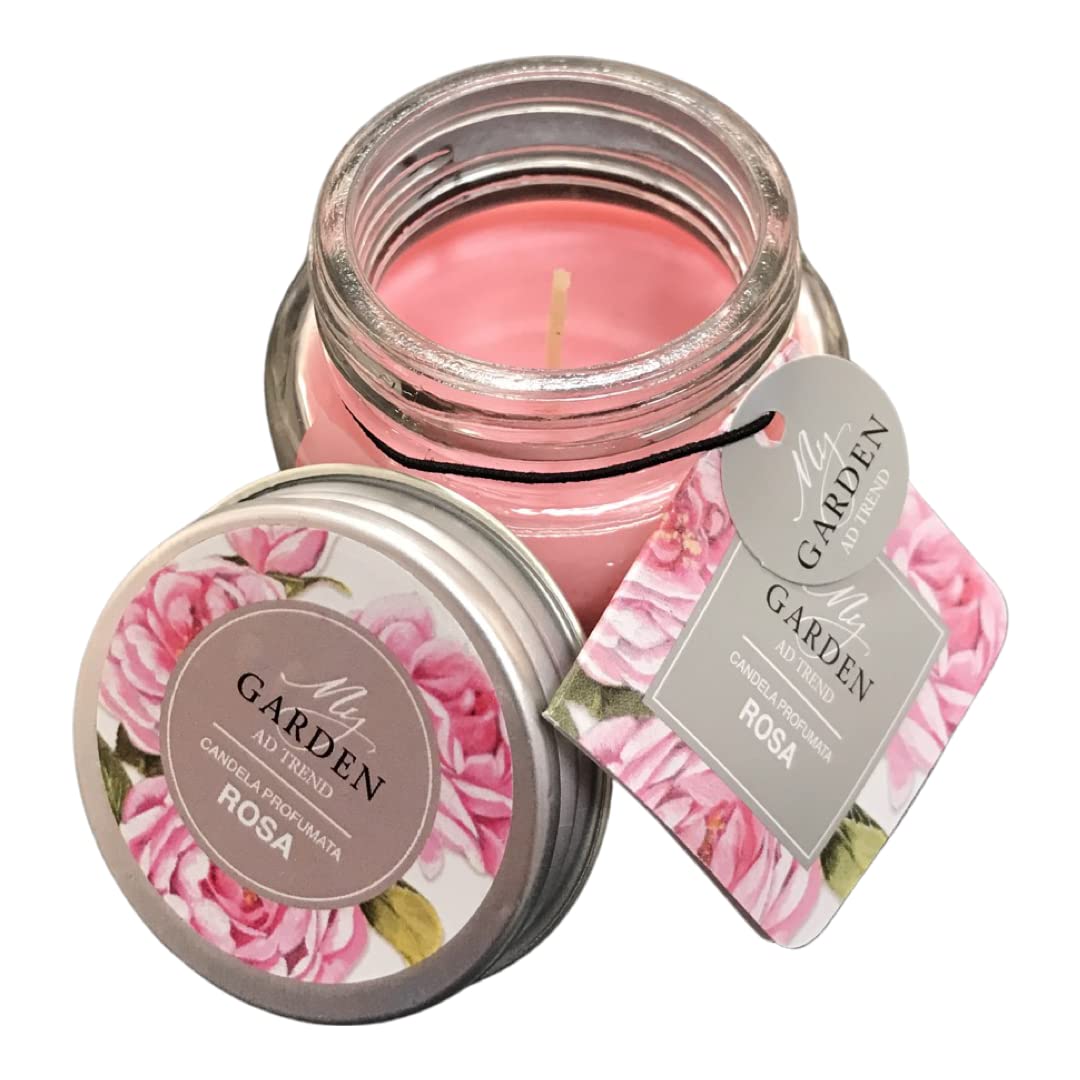 regalami.Shop Set 24 Candele profumate cm.5,5x5 Limone tè Verde Rosa Lavanda Ortensia Talco