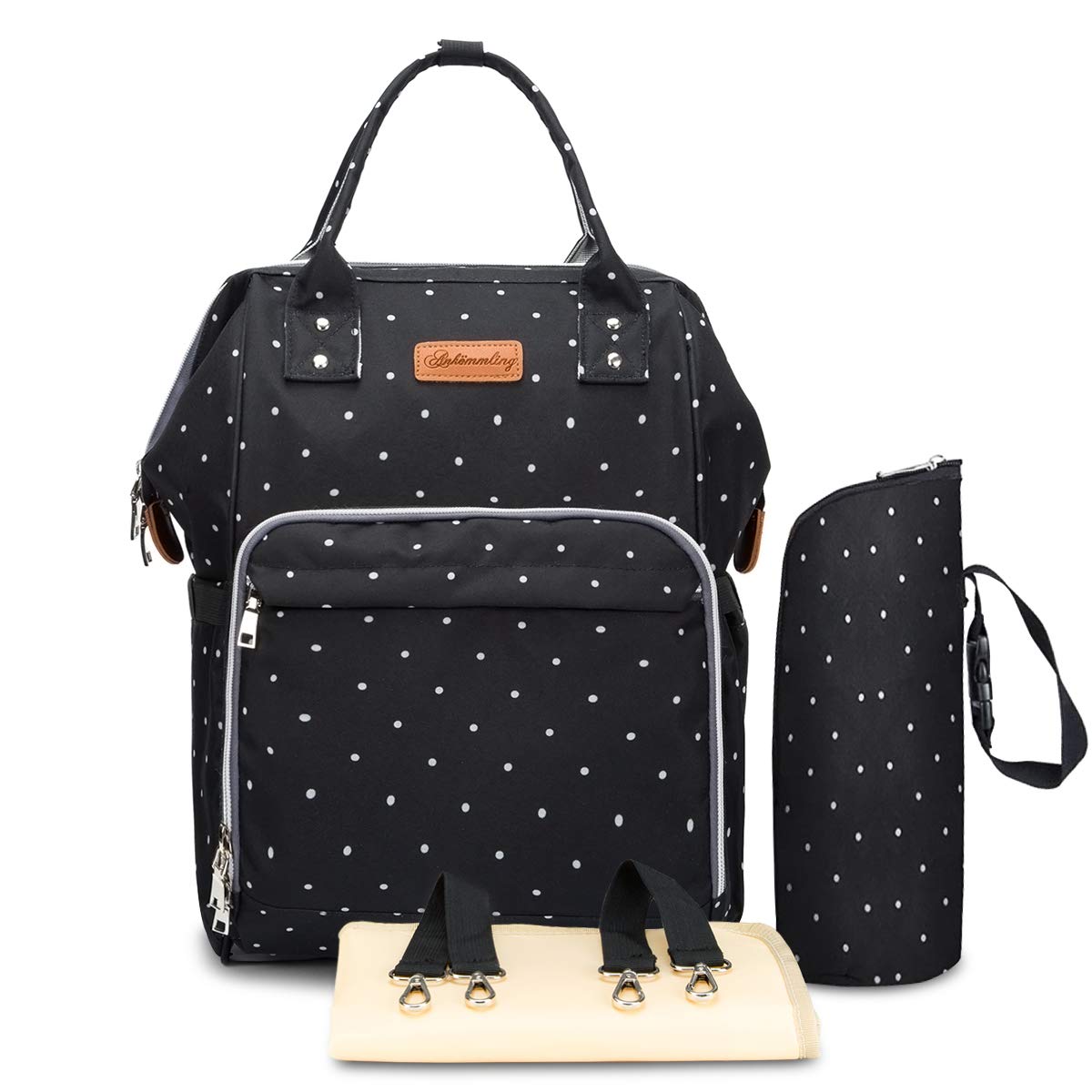 SONARIN Multifunction Baby Nappy Changing Backpack with Bottle Insulated Bags