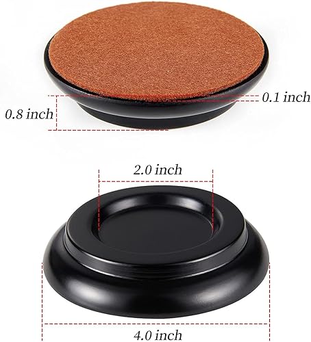 Miniatura 5 de WOGOD - Copas de ruedas para piano, protectores de suelo para patas verticales, almohadillas de fieltro para patas inferiores para muebles de piso