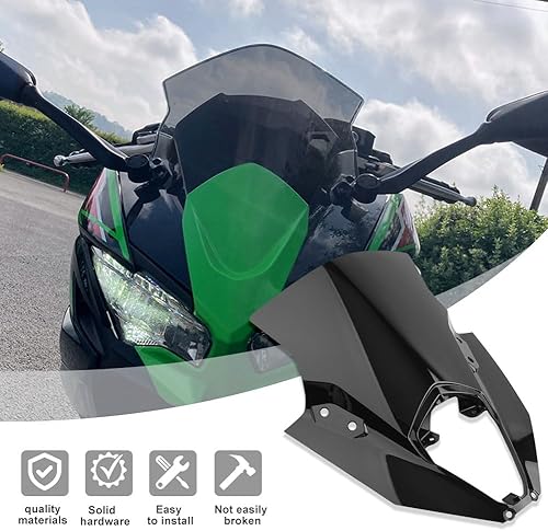 Miniatura 5 de GZYF Winds n Protector Deflector de viento Parabrisas Carenado de plástico negro para Kawasaki ER6F Ninja 650 EX-650 2020 21 22 2023