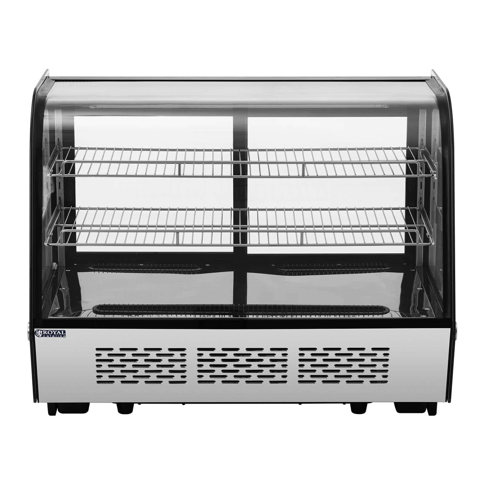 Royal Catering Vitrina Refrigerada Para Hostelería RCCC-160ST (Capacidad: 160 L, Temperatura: 2-10 °C, Con 3 niveles e iluminación LED)