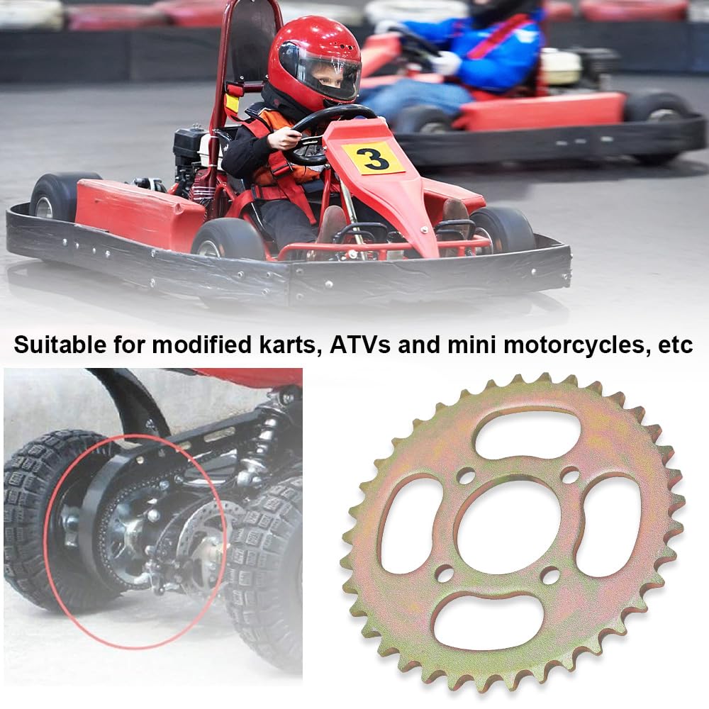 Kit Chaîne 420 Pignon 37T Avant 17T Arrière Mini Moto 50cc 125cc Dirt