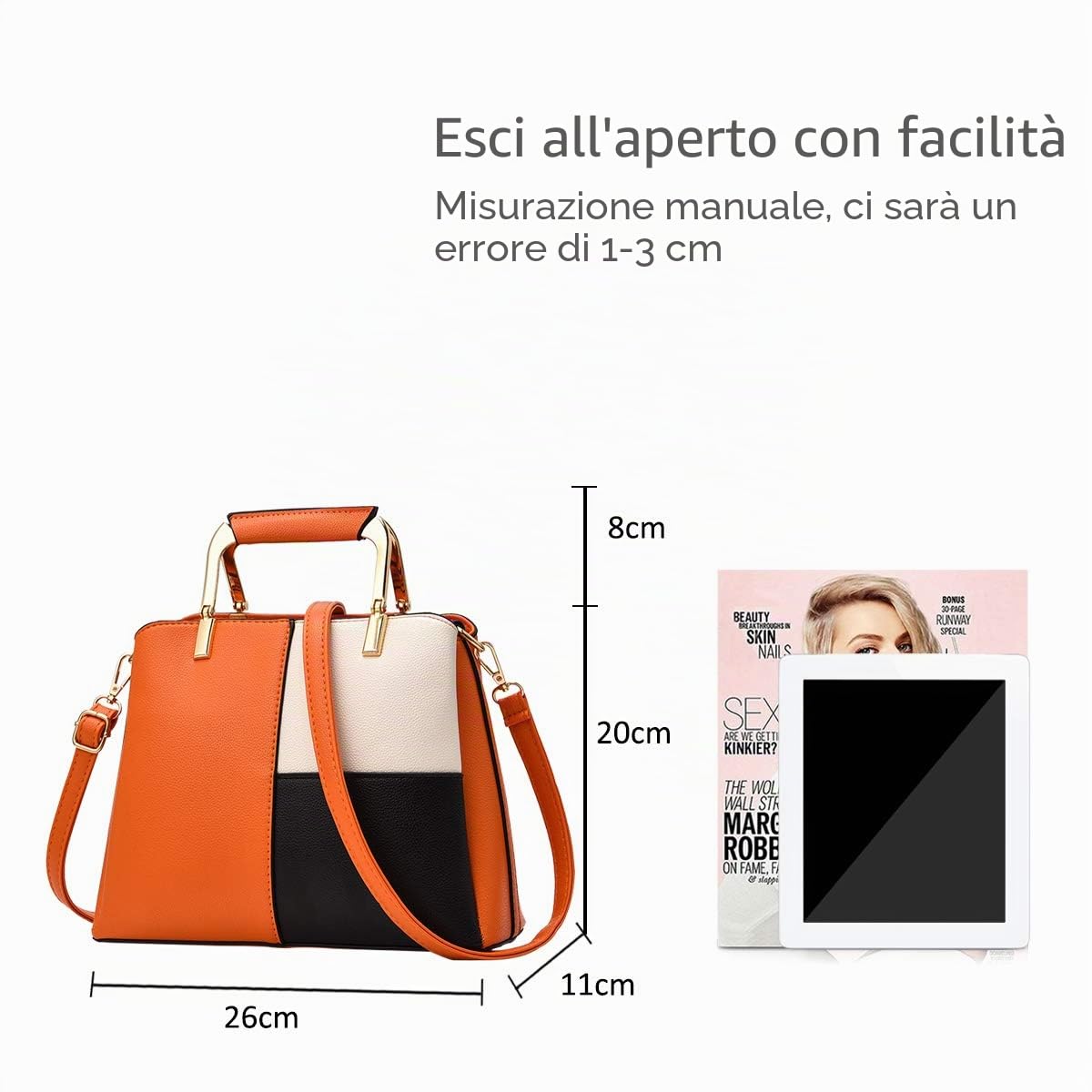 NICOLE&DORIS Donne Borse a Tracolla Singola Borsa a Tracolla Crossbody Messenger Bag Tote Tutto Satchel per Lady PU Leather
