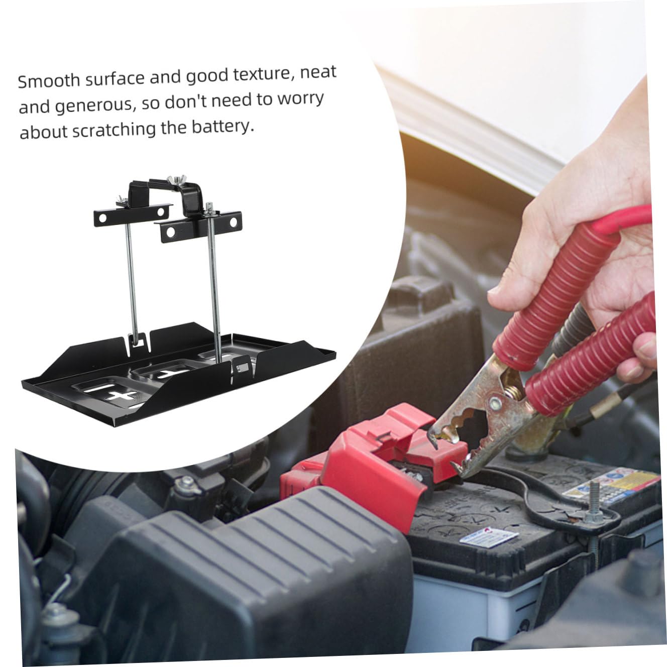 Fixation Batterie Voiture Support De Batterie Support De Stockage Voiture Facile Installer