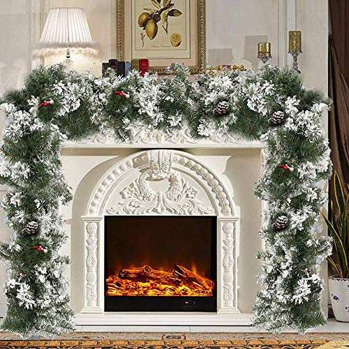 Jxjarnet - Guirnalda de Navidad (2,7 m), color verde, Length 2.7M Cover