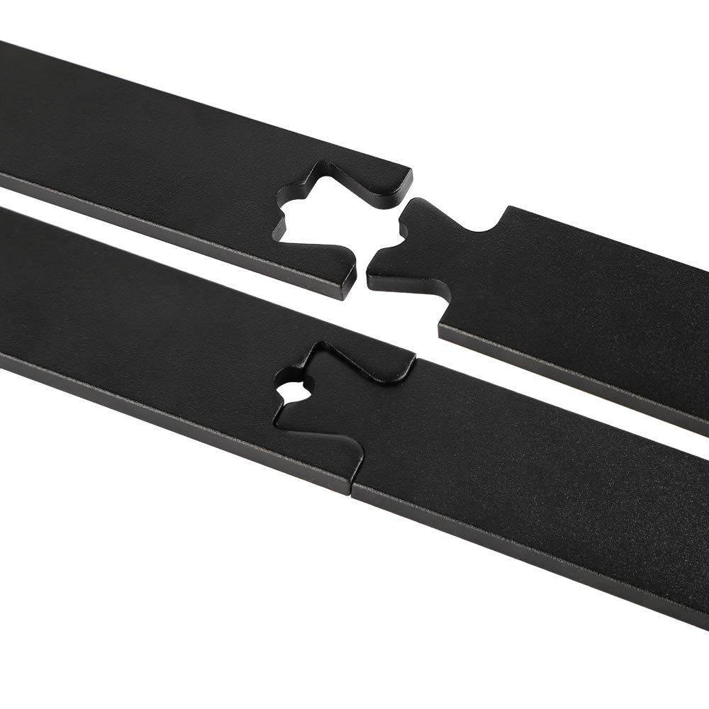 Set di Accessori per Porte Scorrevoli, Kit di ferramenta per Porta Scorrevole, Guida per Pavimento della Porta, Liscio, Silenzioso, Robusto (183 CM, T-shaped)
