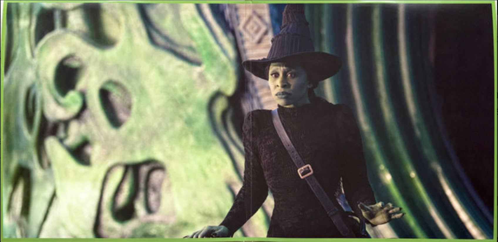 Wicked Soundtrack Alternate Elphaba Cover Pressed On Green/Black Swirl Includes Printed Inner Sleeves