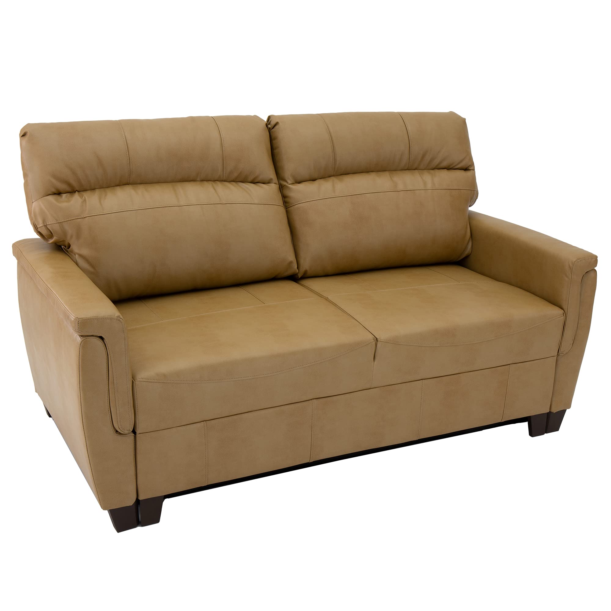 RecPro RV Trifold 70" RV Sofa Bed RV Loveseat | Sleeper Sofa | RV Furniture | RV Couches (Toffee)