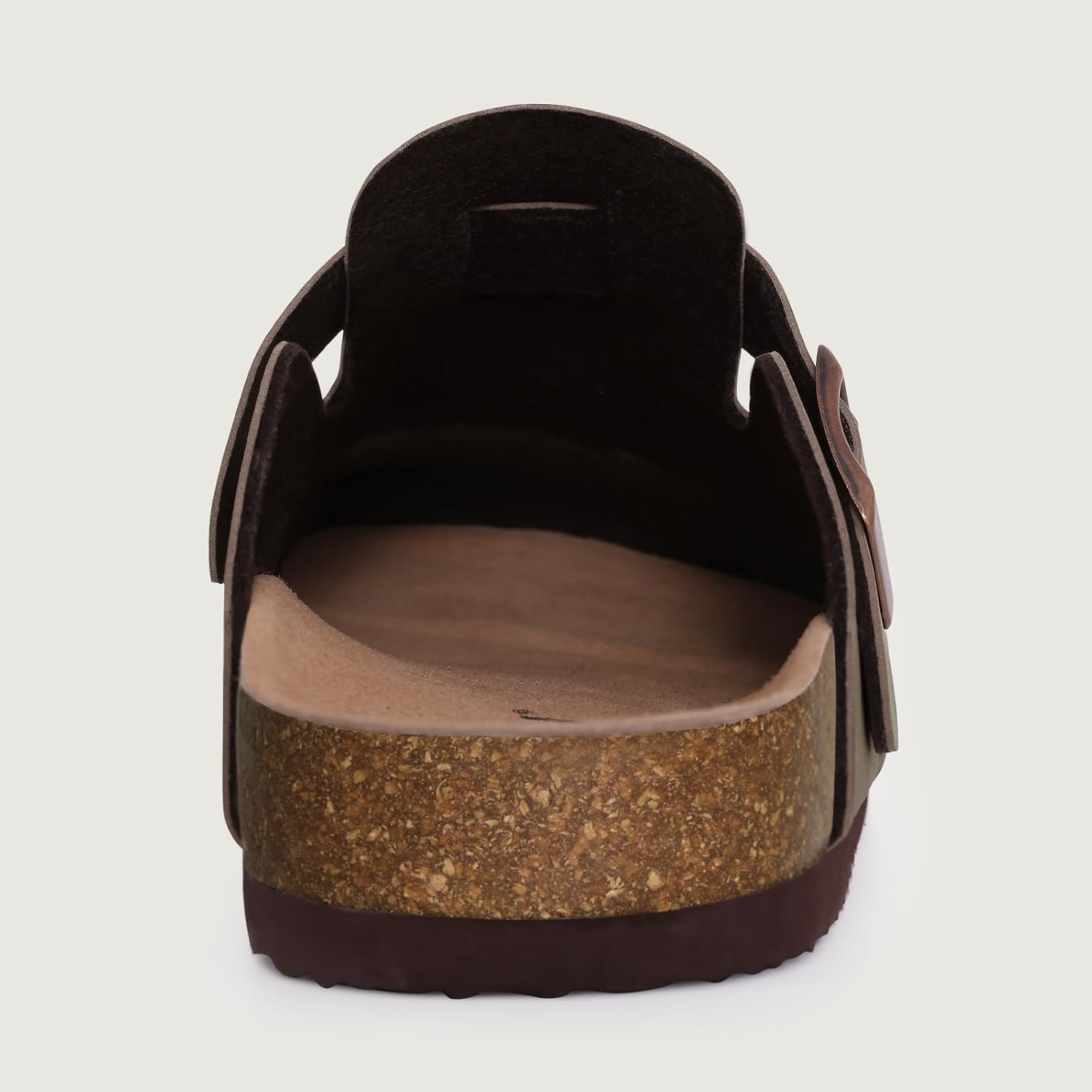 KIDMI Unisex Vegan Suede Clogs Leather Mules Womens Mens Cork Footbed Potato Shoes with Arch Support - Image 6