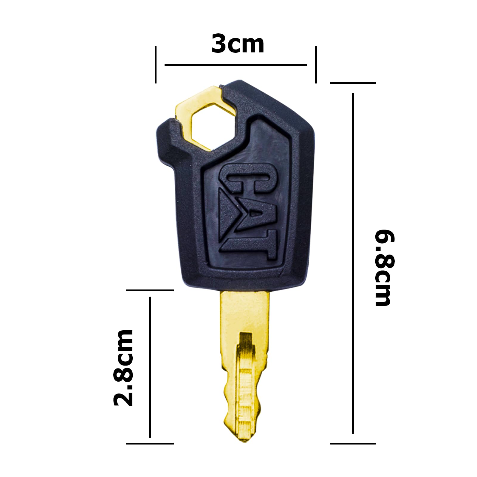10Pcs CAT 5P8500 Ignition Switch Keys Equipment Key Set, Caterpillar Excavator Equipment Keys - Image 3
